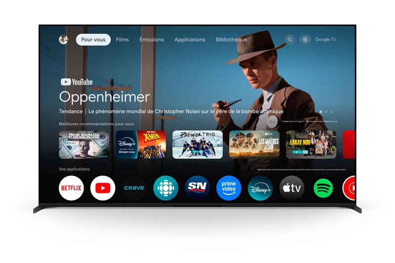 Sony BRAVIA 8 II K-55XR80M2 : téléviseur QD-OLED 4K 55''