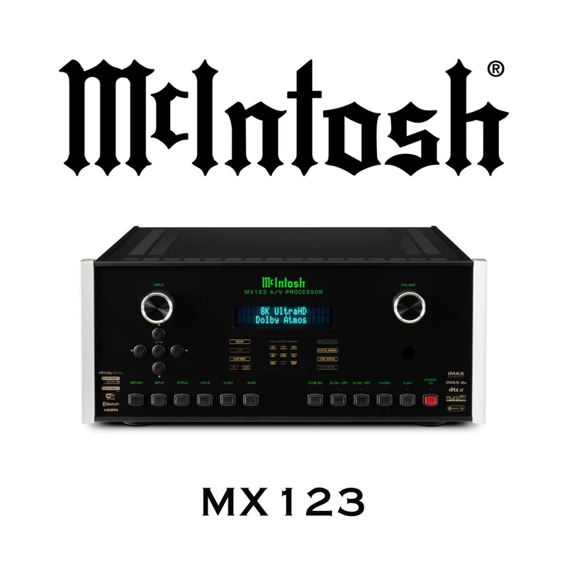 McIntosh MX123 | Préamplificateur cinéma maison 4K/120 Hz