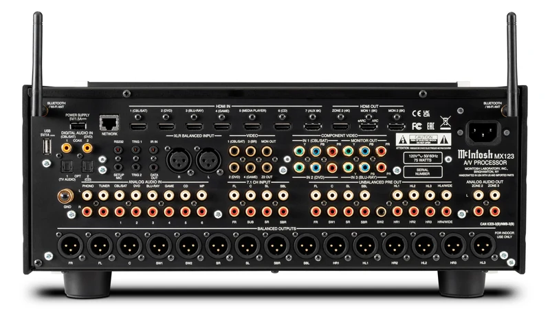 McIntosh MX123 | Préamplificateur cinéma maison 4K/120 Hz