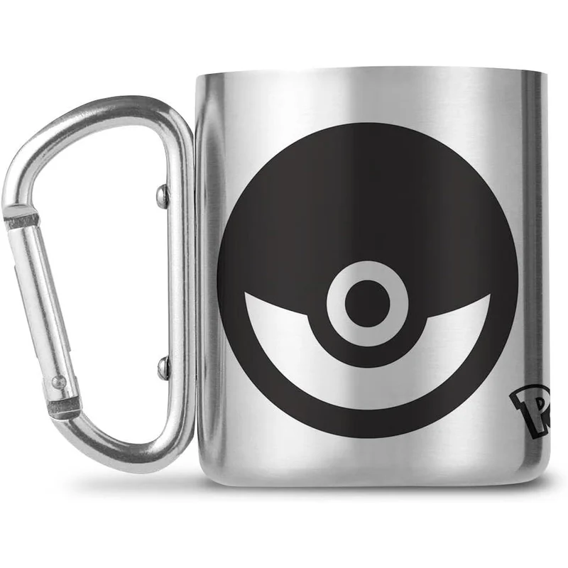 Tasse Pokémon Pokéball en Acier Inoxydable avec Mousqueton