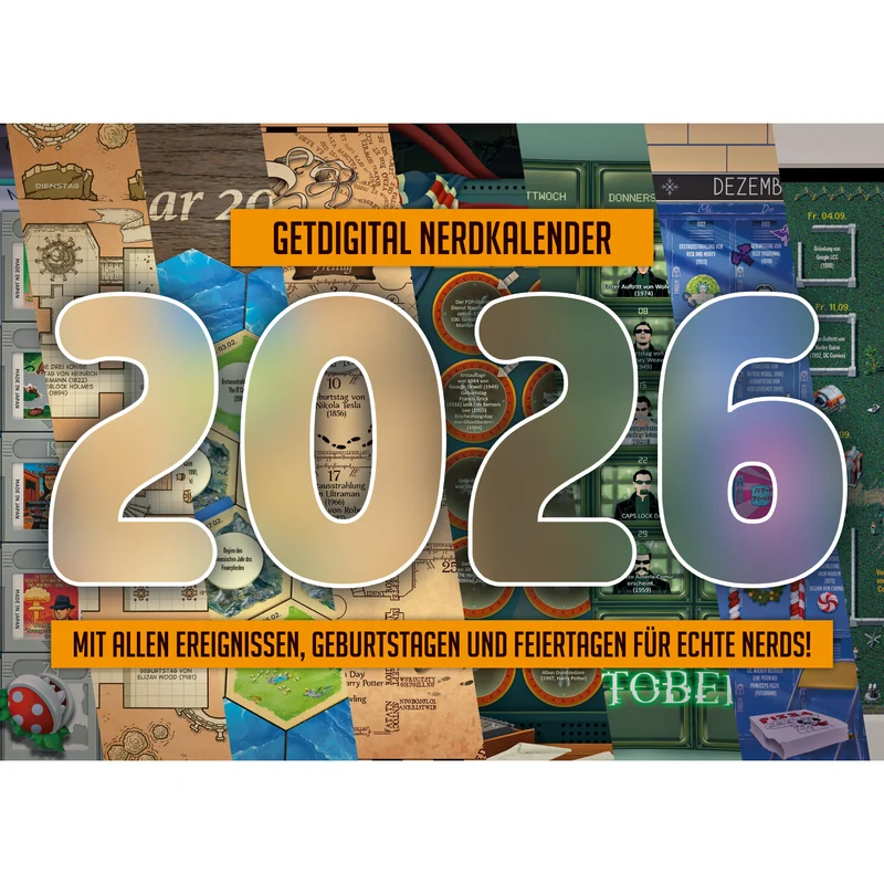 getDigital calendrier nerd 2026