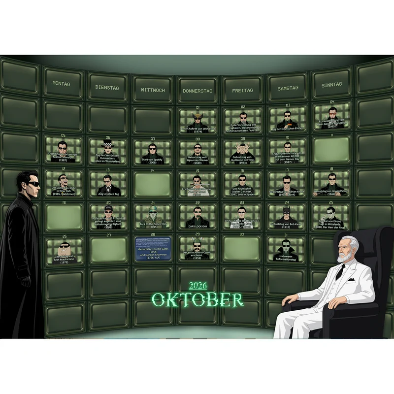 getDigital calendrier nerd 2026