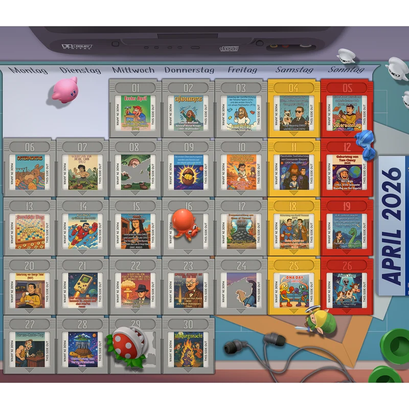 getDigital calendrier nerd 2026