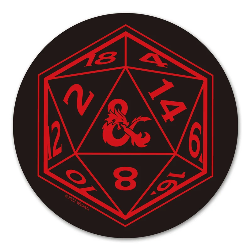 Ensemble tapis de souris et sous-verre Dungeons & Dragons XL