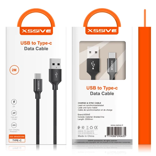 2M XSSIVE TYPE-C BRAIDED CABLE