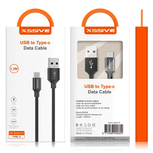 BRAIDED TYPE-C CABLE 1.2M XSSIVE