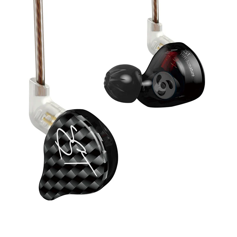 【KZ ZST】1BA+1DD HiFi in Ear Monitors Headphones Wired Gaming Earbuds IEM Earphones