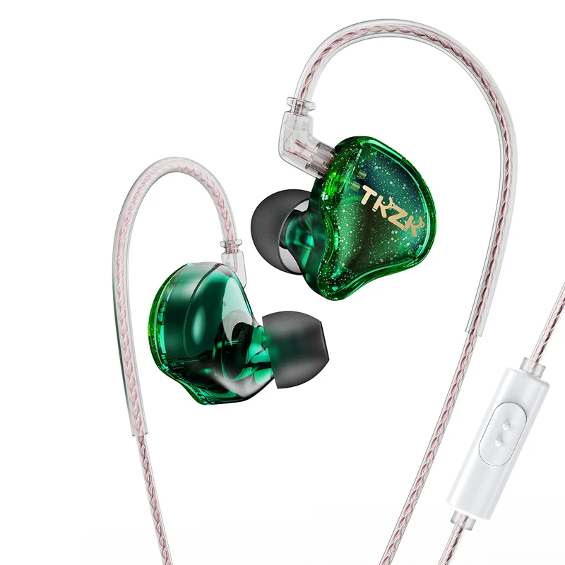 【TKZK TK01】10mm Tesla Dynamic Driver Colorful HiFi Gaming Earbuds IEM Earphones