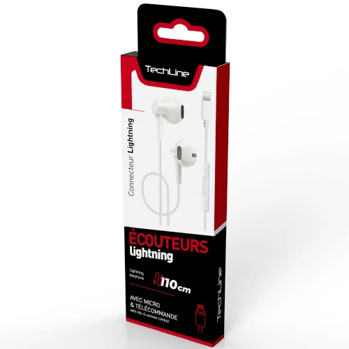 LIGHTNING BLUETOOTH TECH LINE WHITE EARPHONE