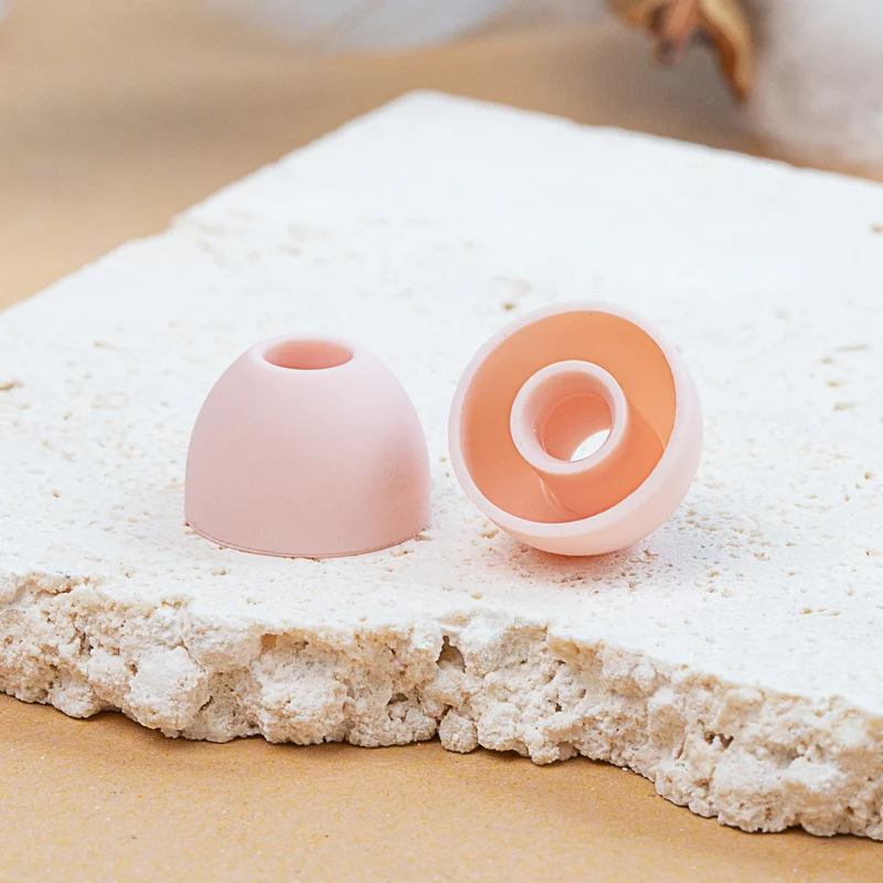 【KBEAR Rainbow——Clearance】Soft Silicone Earbuds Eartips 4mm Connector Hole 8PCS/4 Pairs