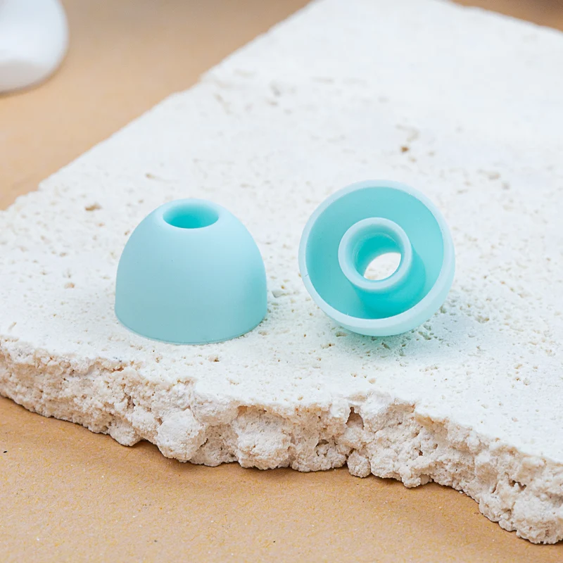 【KBEAR Rainbow——Clearance】Soft Silicone Earbuds Eartips 4mm Connector Hole 8PCS/4 Pairs
