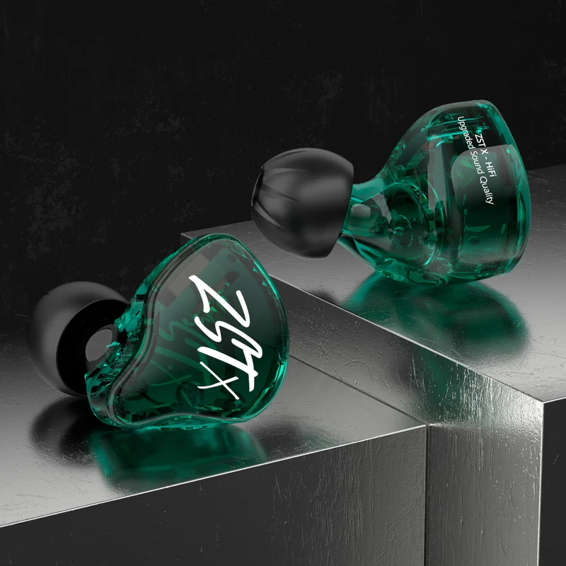 【KZ ZSTX】1DD+1BA Hybrid Driver In-ear Earphone Wired Gaming Earbuds