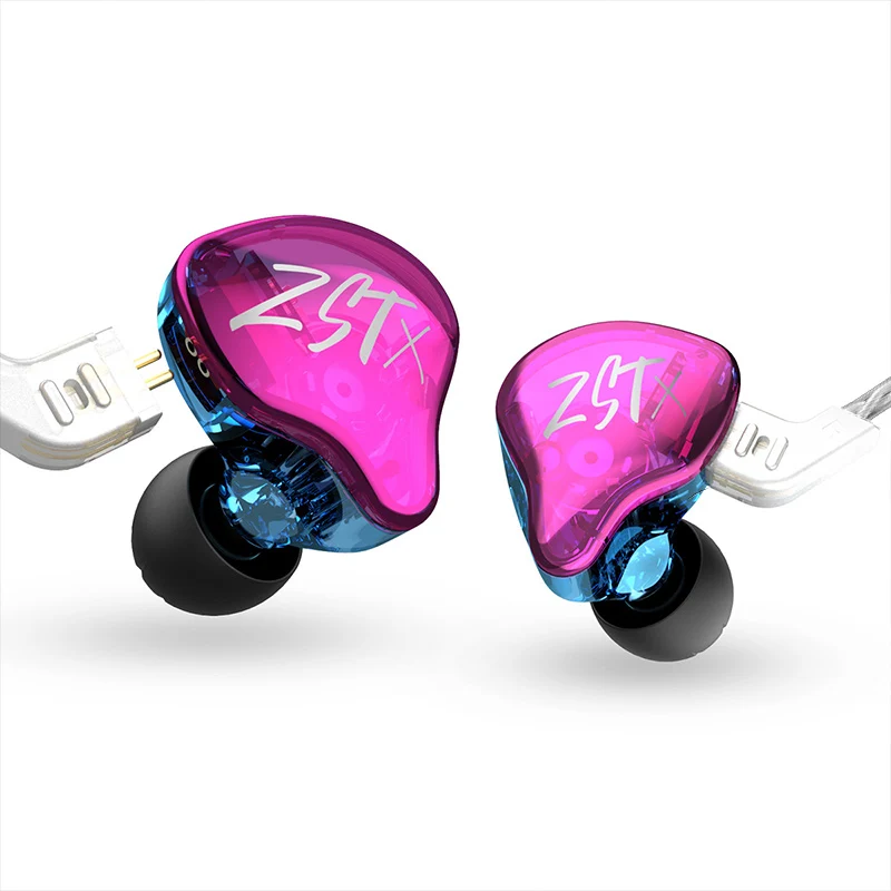 【KZ ZSTX】1DD+1BA Hybrid Driver In-ear Earphone Wired Gaming Earbuds