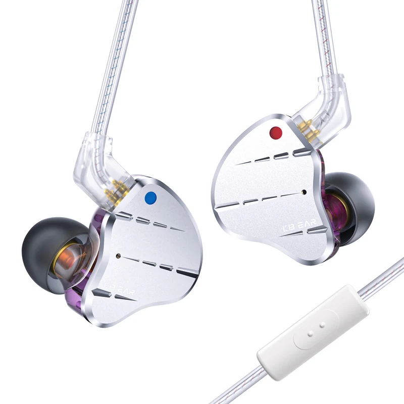 【KBEAR KS10——Clearance】 1DD+4BA Metal Earphone Sport Game Music In Ear Monitors