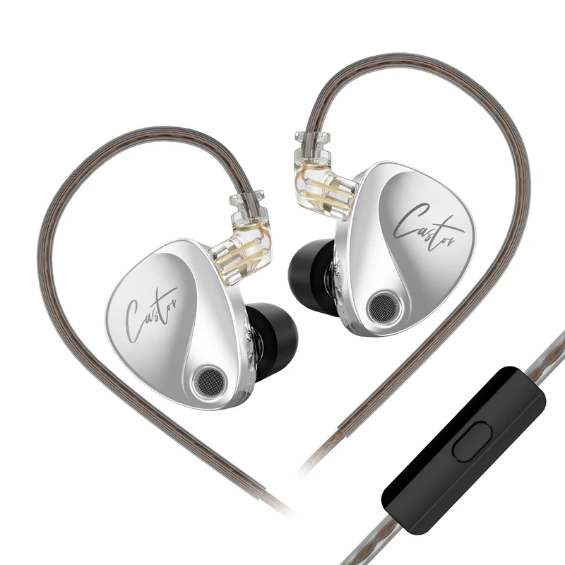 【KZ Castor】Dual-Dynamic Drivers IEM Headphones with 4 Tuning Switches