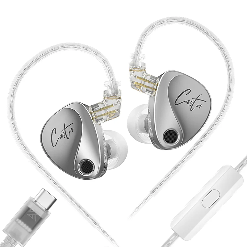 【KZ Castor】Dual-Dynamic Drivers IEM Headphones with 4 Tuning Switches