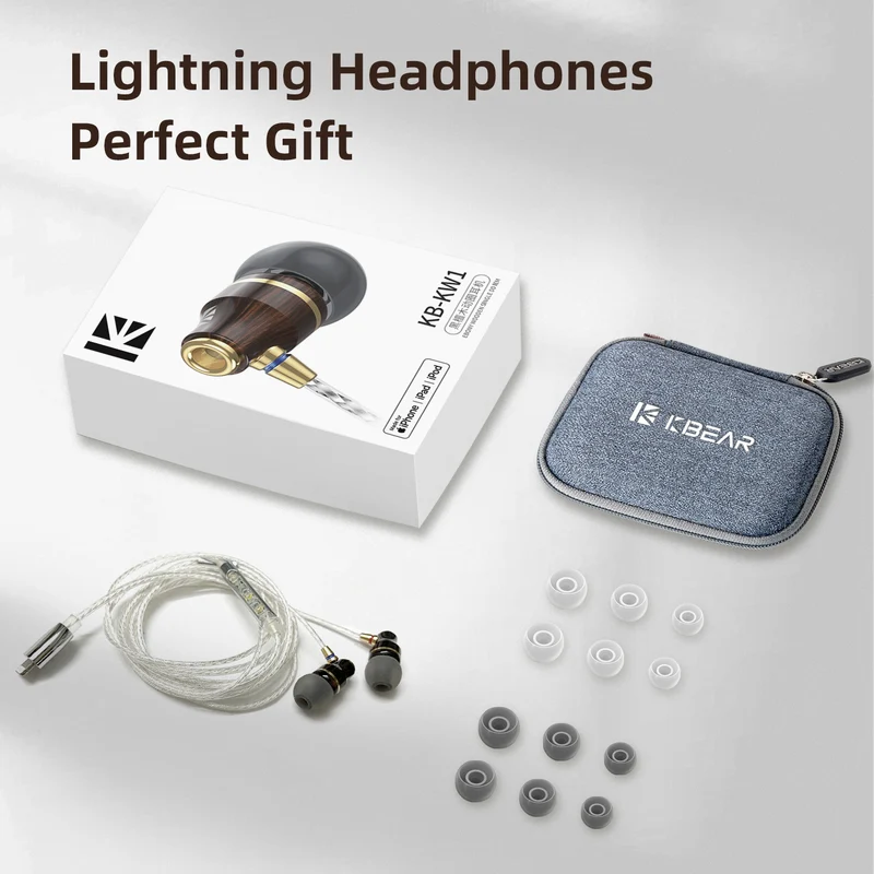 【KBEAR KW1——Clearance】Best Noise Cancelling In-Ear Earphones HiFi IEM Headphones for Sleeping