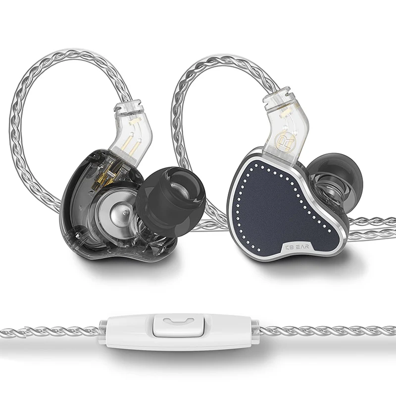 【KBEAR Pecker——Clearance】HiFi 2BA+1DD Driver Earphones In-Ear Metal Monitor IEM