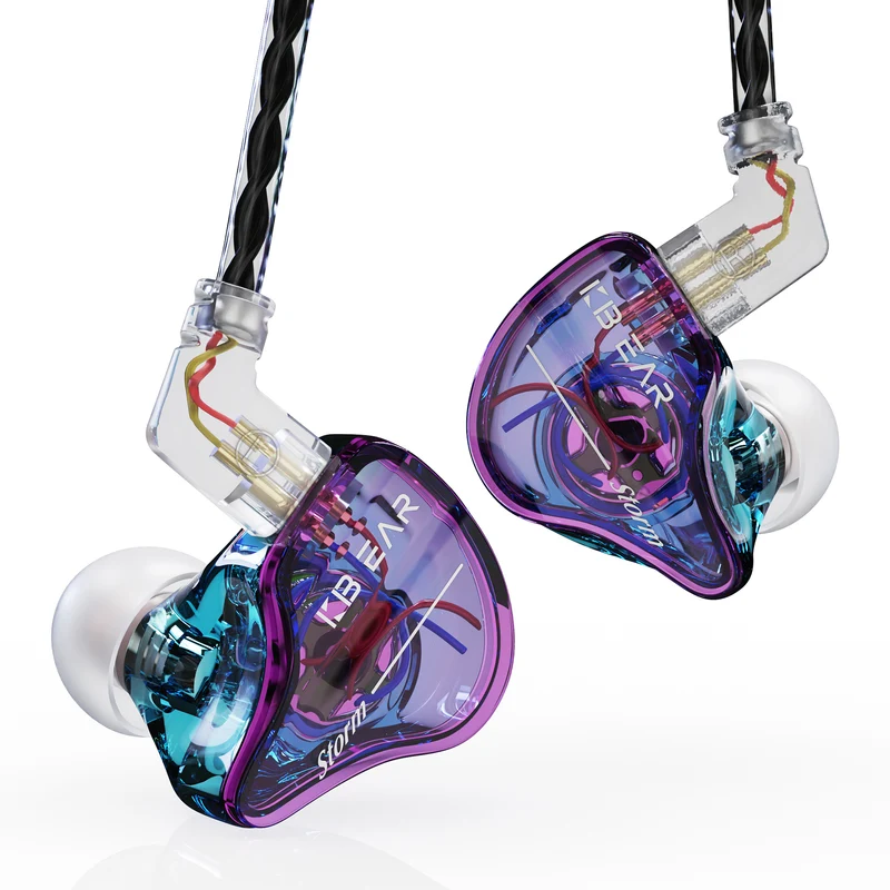 【KBEAR Storm】Single Dynamic In-ear HiFi Earphone Best rated in ear Headphones