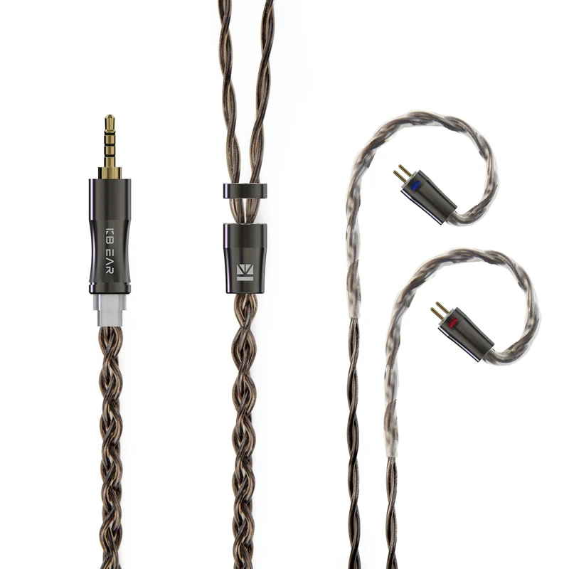 【KBEAR Hazy】6N Graphene Mixedly Braided with Copper-Silver Alloy Upgrade Cable Best Selling