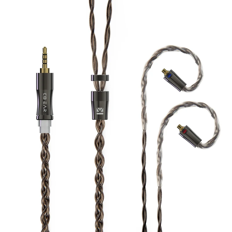 【KBEAR Hazy】6N Graphene Mixedly Braided with Copper-Silver Alloy Upgrade Cable Best Selling