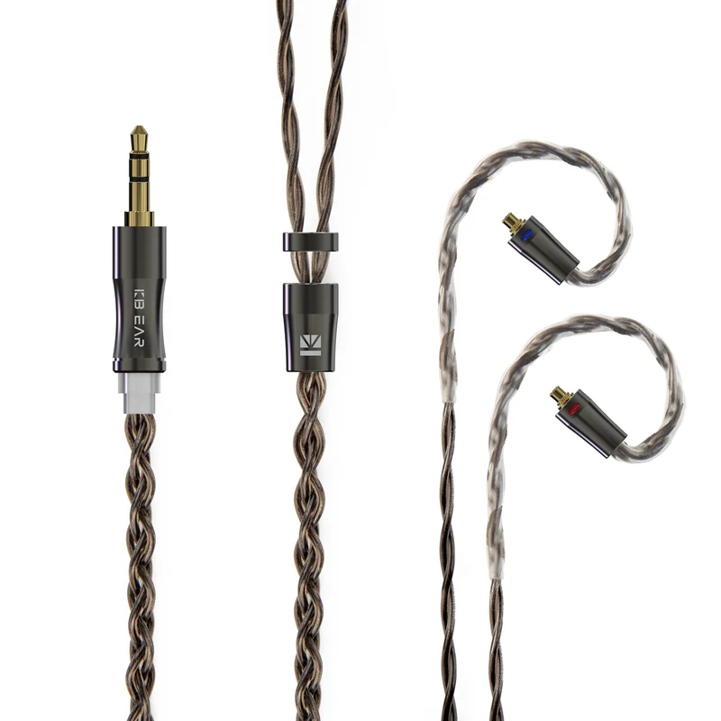 【KBEAR Hazy】6N Graphene Mixedly Braided with Copper-Silver Alloy Upgrade Cable Best Selling