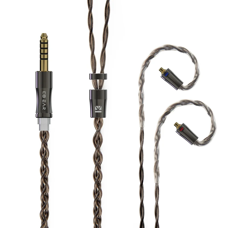【KBEAR Hazy】6N Graphene Mixedly Braided with Copper-Silver Alloy Upgrade Cable Best Selling