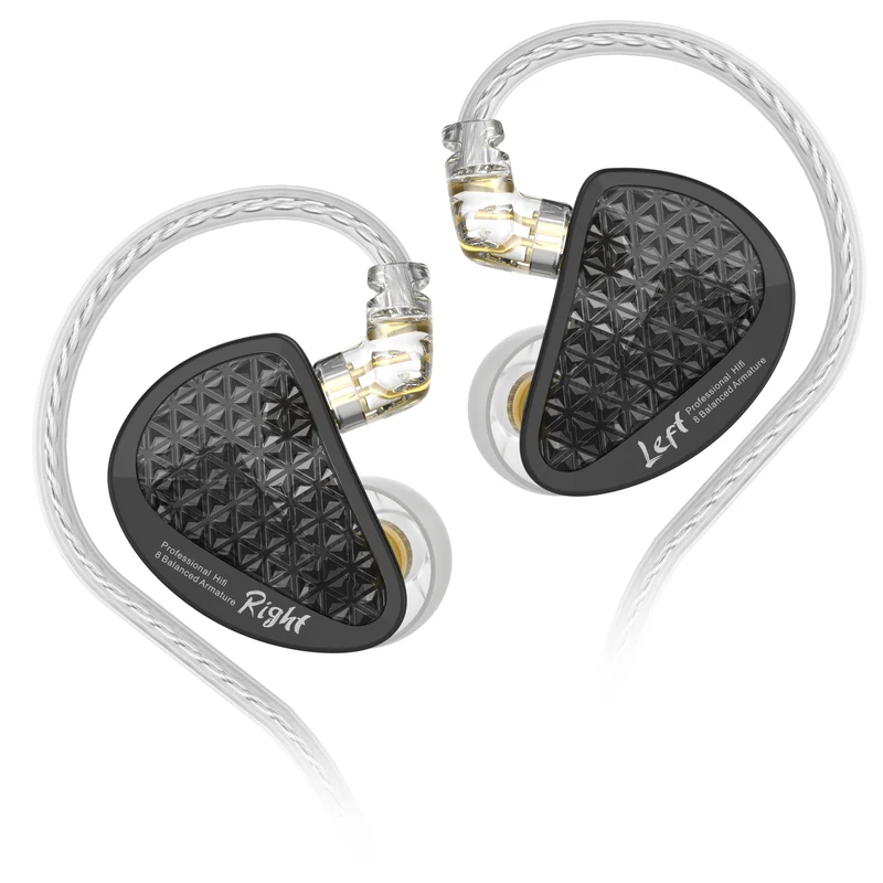 【KZ AS16 PRO】16 BA Wired Earphone Professional HiFi IEM Audiophile Earphones