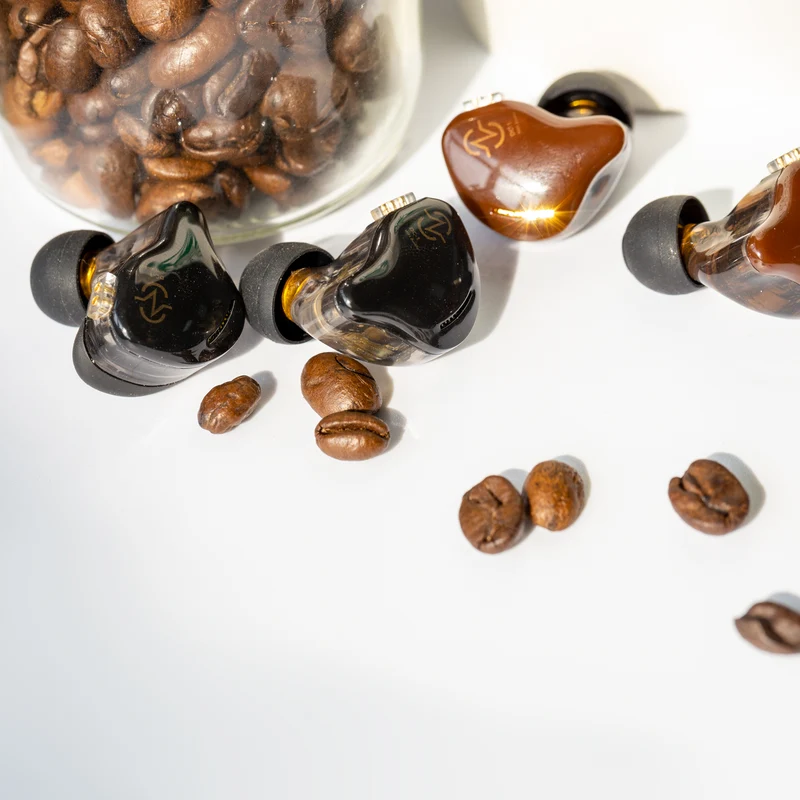 【CCZ Coffee Bean——Clearance 】 10mm Dual Magnetic Circuit DD IEM Headphones HIFI Immersive Bass Sound Wired Earbuds