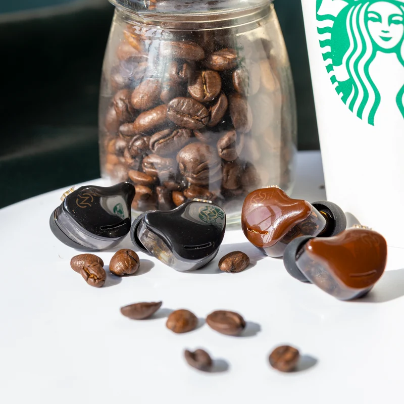 【CCZ Coffee Bean——Clearance 】 10mm Dual Magnetic Circuit DD IEM Headphones HIFI Immersive Bass Sound Wired Earbuds