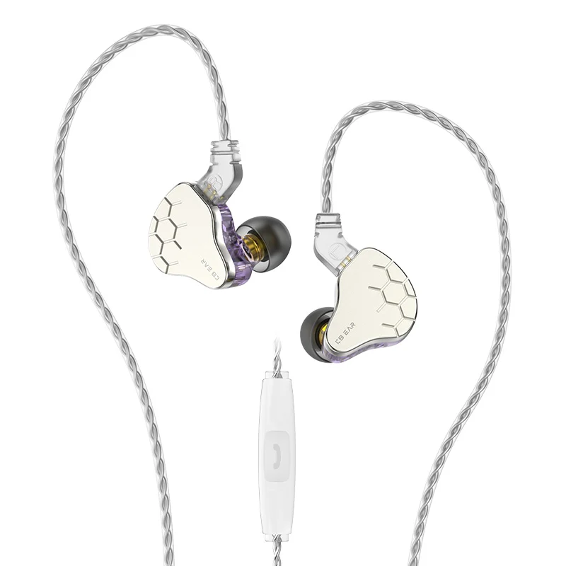 【KBEAR Lark】 1DD + 1BA In Ear Headphone Best Wired Earbuds In ear Monitors HIFI Earphones Headset