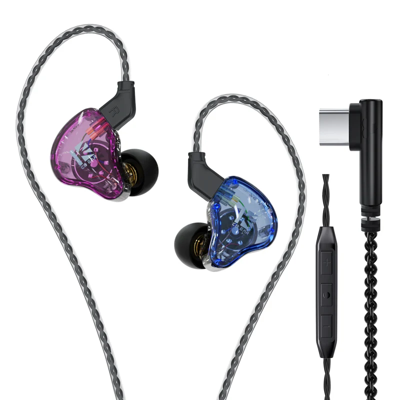 【KBEAR KS2——Clearance】1BA 1DD Hybrid in Ear Monitor Headphones Stereo Bass HiFi IEM Earphone