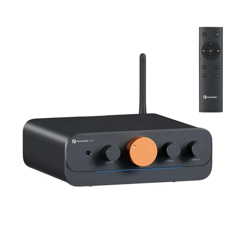 Fosi Audio HT4S Multi-Channel Bluetooth Power Amplifier For Speakers & Subwoofers