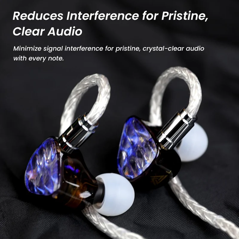 AUDIOCULAR C04 16-Core Silver-Plated Cable with Balanced 4.4mm Jack For IEMs