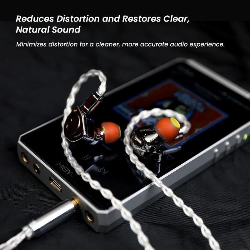 AUDIOCULAR C03 8-Core Silver-Plated Cable with 3.5mm Jack & Built-In Microphone For IEMs