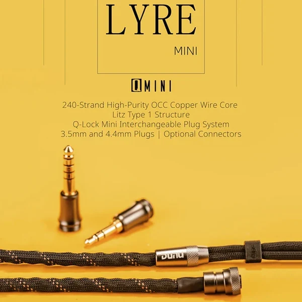 Dunu Lyre Mini 240-Strand High-Purity OCC Modular Upgrade Cable for IEM
