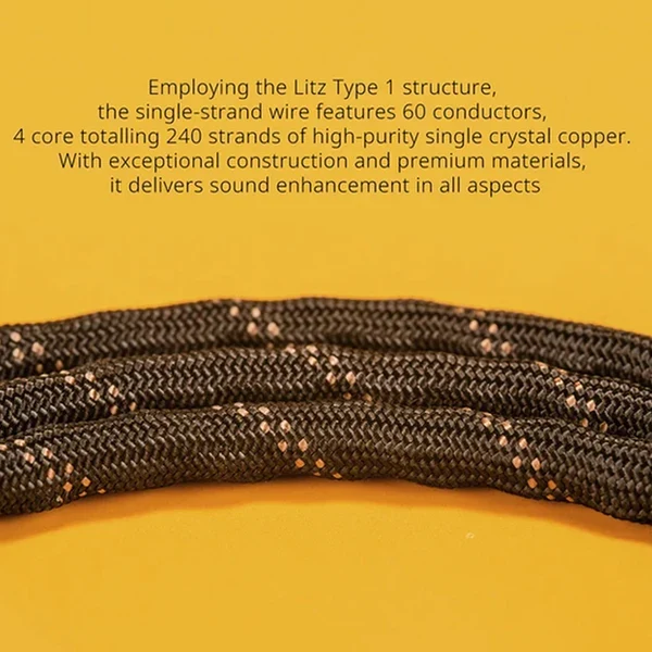 Dunu Lyre Mini 240-Strand High-Purity OCC Modular Upgrade Cable for IEM