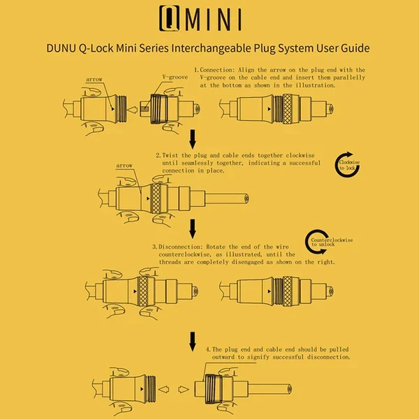 Dunu Lyre Mini 240-Strand High-Purity OCC Modular Upgrade Cable for IEM