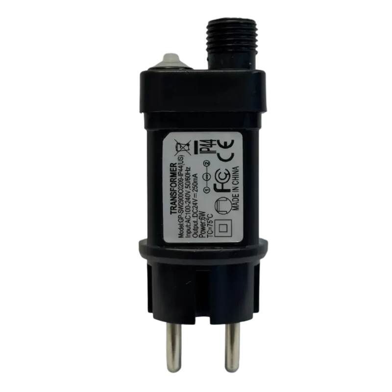 Transformateur secteur 24V 6W pour guirlandes de décoration et de Noël