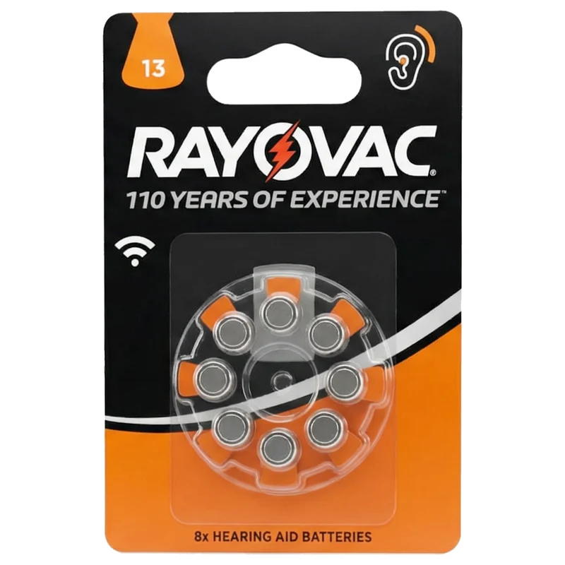 ACOUSTIC BATTERY ZA 013 - BLISTER OF 8 BATTERIES