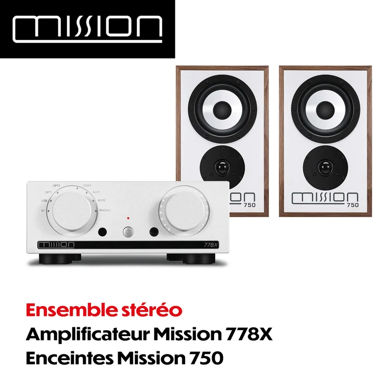 Ensemble stéréo | Mission 778x + Mission 750 | Le retour d’une légende audiophile