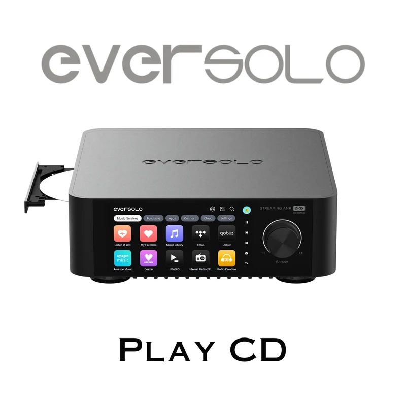 Eversolo Play CD | Amplificateur réseau 2 x 60 W avec lecteur CD et DAC