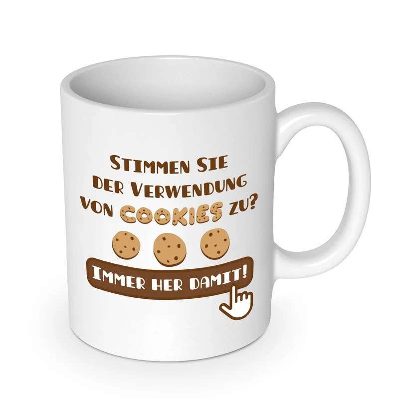 Utilisation des cookies Tasse