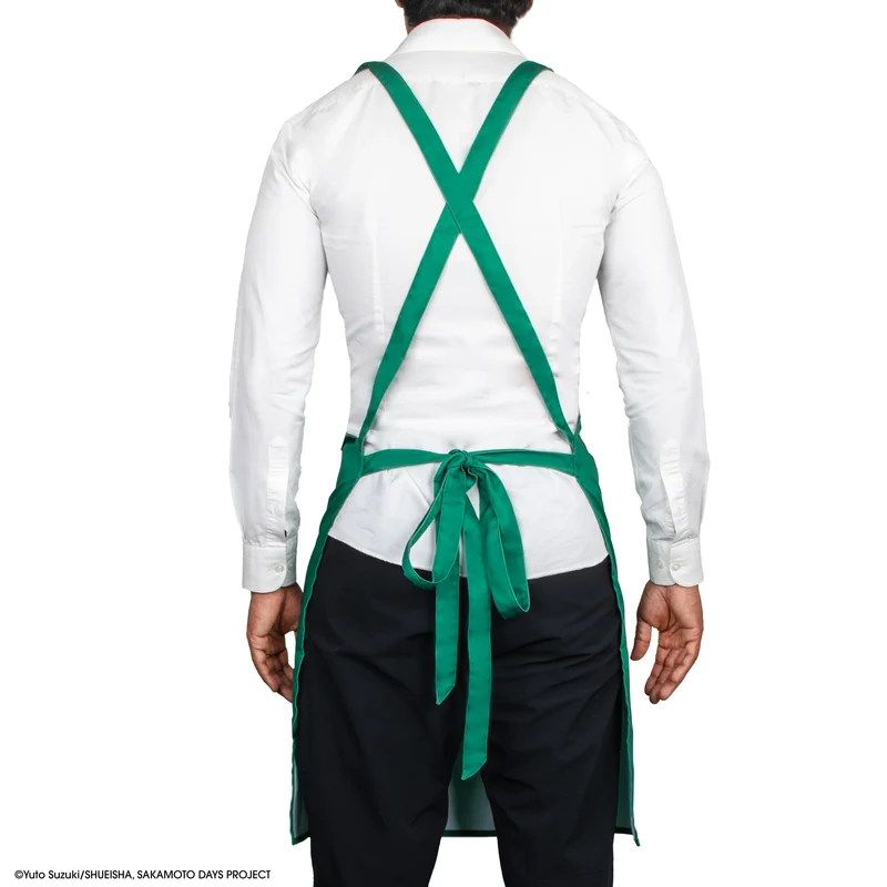 Tablier Sakamoto Days avec Pin et Patchs Velcro