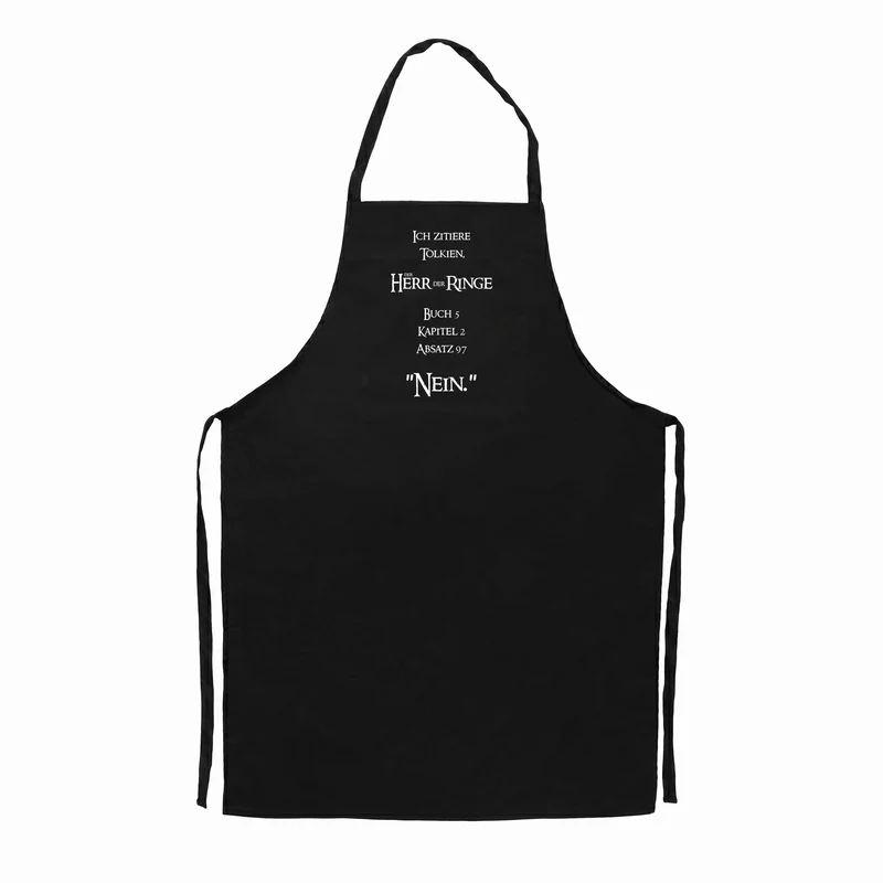 Tablier de Cuisine et Barbecue "Je cite Tolkien"