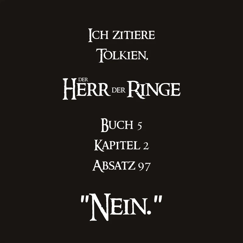 Tablier de Cuisine et Barbecue "Je cite Tolkien"