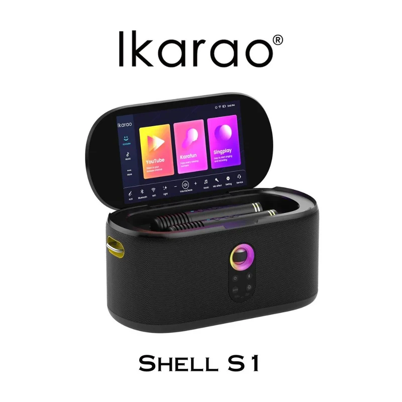 Ikarao Shell S1 - Système portable Karaoké Tout-en-un Bluetooth
