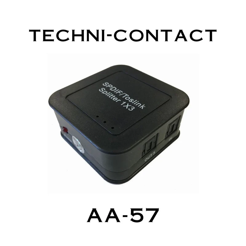 Techni-Contact AA-57 - Répartiteur audio Amx SPDIF Toslink 1 X 3