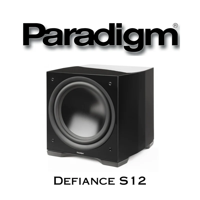 Paradigm Defiance S12 - Caisson de basses 800Watts avec HP de graves de 12'' Noir