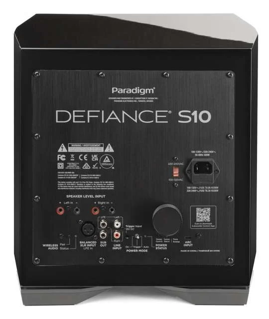 Paradigm Defiance S10 - Caisson de basses 500Watts avec HP de graves de 10''